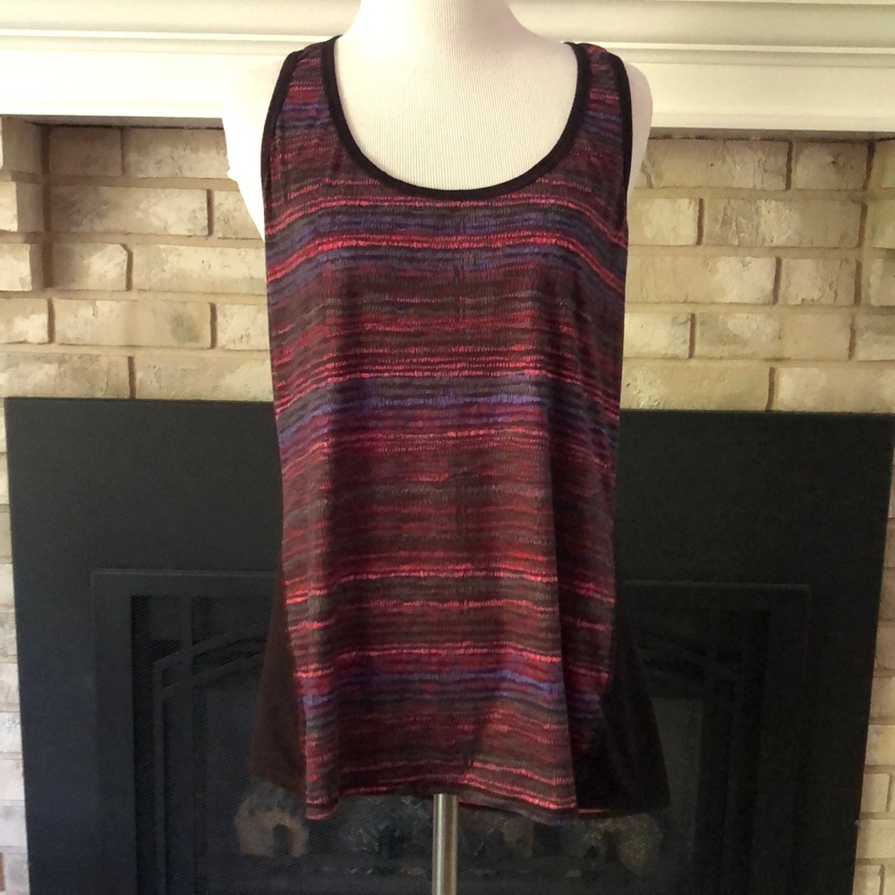 ‼️Clearance‼️ Athleta Black Multiple Color Racerback Workout Tank size L